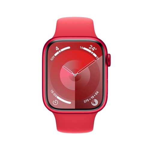 Apple Watch Series 9 GPS + Cellular 45mm (PRODUCT)RED Aluminium Case w/ (PRODUCT)RED Sport Band - S/M