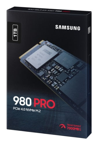 Samsung 980 PRO 1 TB M.2 PCI Express 4.0 NVMe V-NAND MLC