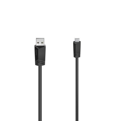 Hama 00200606 USB cable USB 2.0 1.5 m Mini-USB B USB A Black
