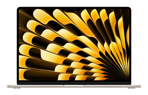 Apple MacBook Air Apple M M3 Laptop 38.9 cm (15.3") 8 GB 512 GB SSD Wi-Fi 6E (802.11ax) macOS Sonoma Beige