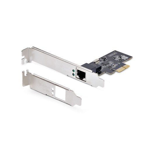 StarTech.com 1-Port 2.5Gbps NBASE-T PCIe Network Card, Intel® I225-V, Single-Port Computer Network Card, Ethernet MultiGigabit NIC, PCI Express Server LAN Card