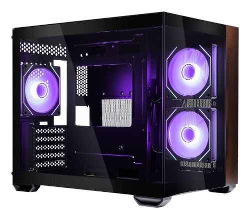 Cooler Master Elite 481 Wood Mini Tower Black