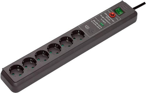 Brennenstuhl Secure-Tec Surge Protection 15.000 A Black 6 AC outlet(s) 3 m