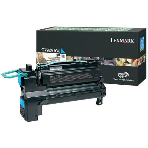 Lexmark C792A1CG Toner cartridge cyan return program, 6K pages ISO/IEC 19798 for Lexmark C 792/X 792
