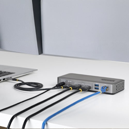 StarTech.com Dual-Monitor USB-C Docking Station, HDMI, 4K 60Hz, 100W Laptop Charging, 1GbE, Driverless, Multi-Monitor Dock For Windows