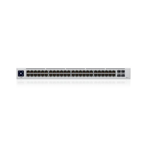Ubiquiti UniFi USW-48-POE network switch Managed L2 Gigabit Ethernet (10/100/1000) Power over Ethernet (PoE) 1U Stainless steel