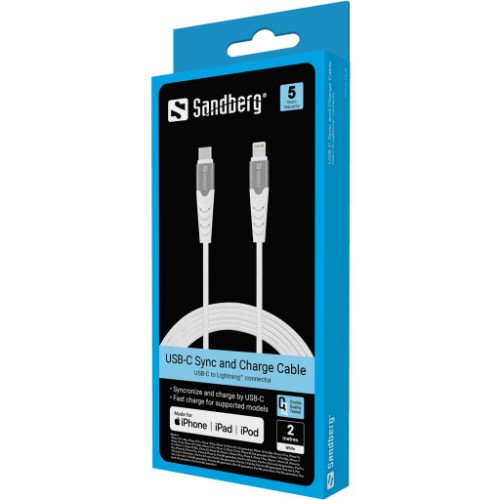 Sandberg USB-C PD to Lightning MFI 2M PRO
