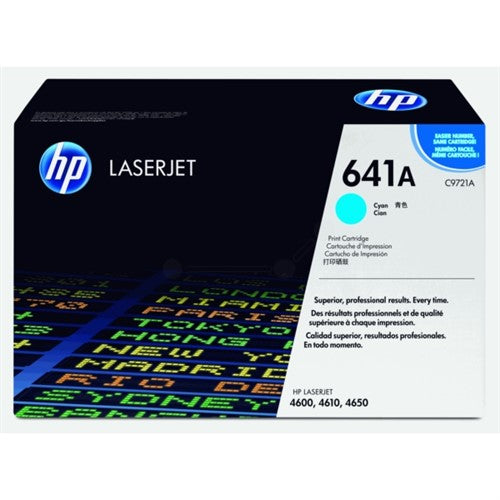HP C9721A/641A Toner cartridge cyan, 8K pages/5% for Canon LBP-85/HP Color LaserJet 4650