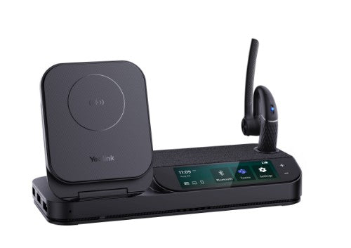 Yealink BH71-WORKSTATION headphones/headset Wireless In-ear Office/Call center Bluetooth Charging stand Black