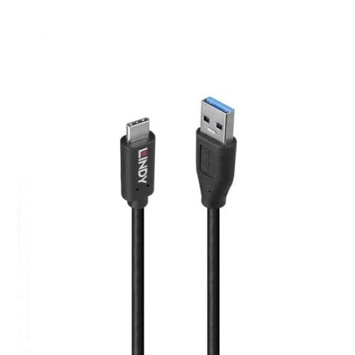 Lindy 36970 USB cable USB 3.2 Gen 2 (3.1 Gen 2) 0.5 m USB A USB C Black