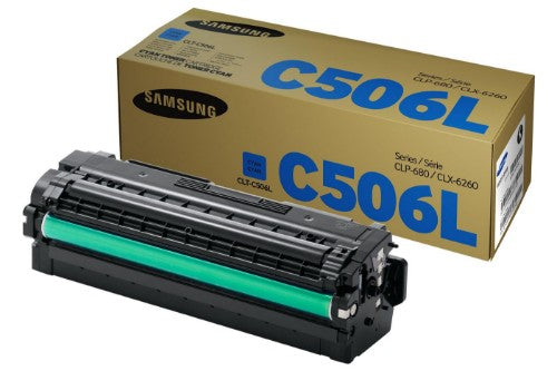 Samsung CLT-C506L/ELS/C506L Toner cartridge cyan high-capacity, 3.5K pages ISO/IEC 19752 for Samsung CLP-680