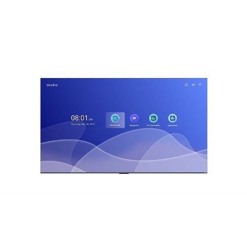 Newline STV+ 43" Digital signage flat panel 109.2 cm (43") LED Wi-Fi 300 cd/m² 4K Ultra HD Black Built-in processor Android 24/7