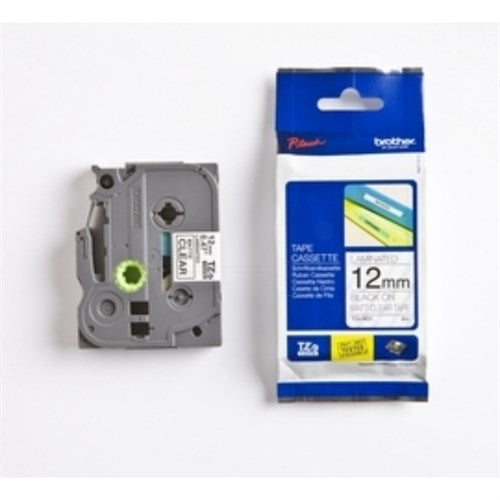 Brother TZE-M31 DirectLabel black on matt Transparent Laminat 12mm x 8m for Brother P-Touch TZ 3.5-18mm/6-12mm/6-18mm/6-24mm/6-36mm