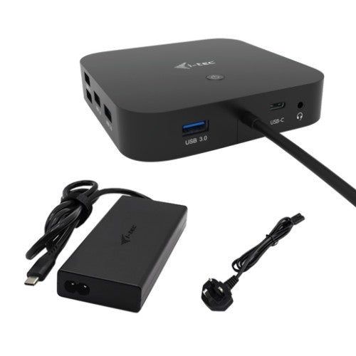 i-tec USB-C Dual Display Docking Station with Power Delivery 100 W + Universal Charger 100 W
