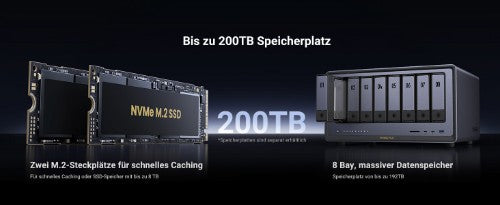 Ugreen NETWORK ATTACHED DXP8800PL DISKLESUK NAS Desktop Intel® Core™ i5 i5-1235U 8 GB DDR5 0 TB UGOS PRO