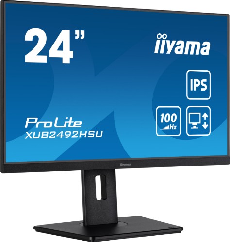 iiyama 24” IPS technology panel with height adjustable stand and 100Hz refresh rate