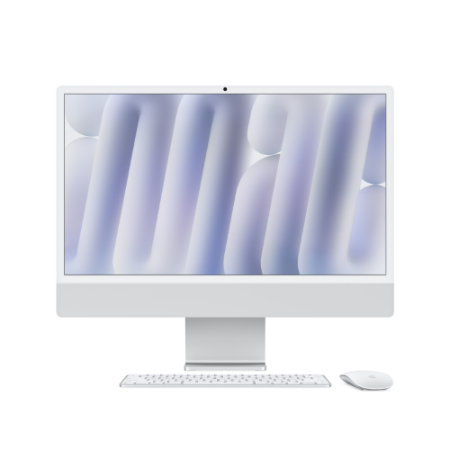 Apple iMac 24-inch with Retina 4.5K display: M4 chip with 10‑core CPU and 10‑core GPU, 16GB, 512GB SSD - Silver