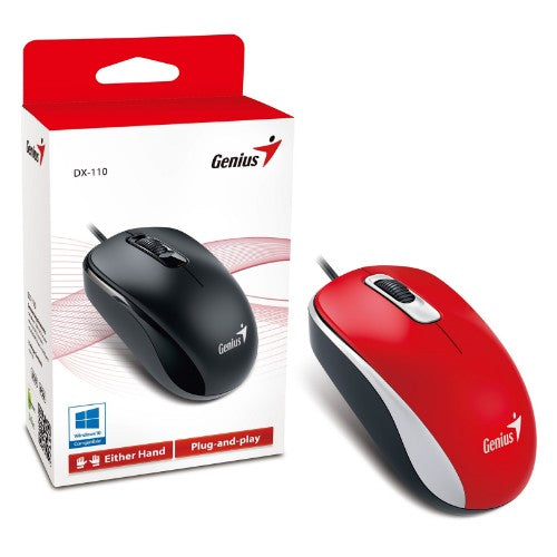 Genius Computer Technology DX-110 mouse Office Ambidextrous USB Type-A Optical 1000 DPI