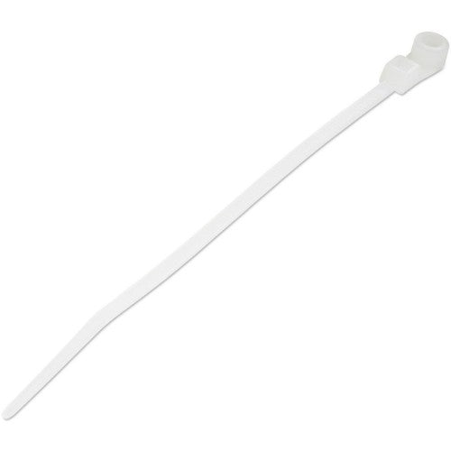 StarTech.com 4"(10cm) Cable Ties with Mounting Hole - 1/16"(2mm) wide, 7/8"(24mm) Bundle Dia. 18lb(8kg) Tensile Strength, Nylon 66 Self Locking Ties w/Screw Hole, UL Listed, 100 Pack
