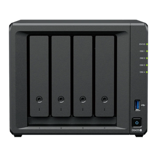 Synology DiskStation DS425+ NAS/storage server Intel® Celeron® J4125 2 GB DDR4 0 TB Black