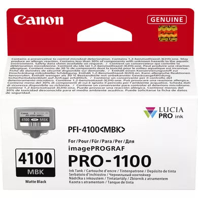 Canon 6776C001/PFI-4100MBK Ink cartridge black matt 80ml for Canon IPF PRO-1100