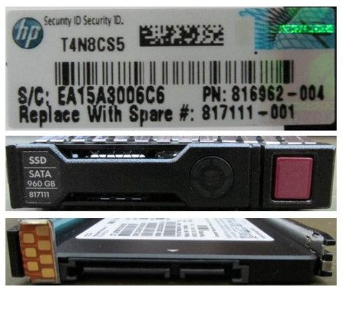 HPE 817111-001 internal solid state drive 960 GB 2.5" Serial ATA III