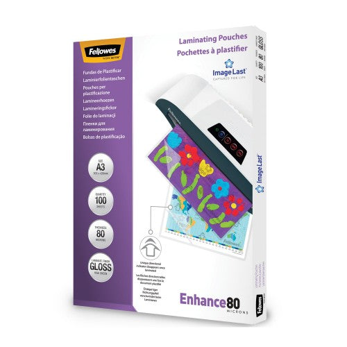 Fellowes ImageLast A3 80 Micron Laminating Pouch - 100 pack