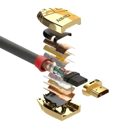 Lindy 5m High Speed HDMI Cable, Gold Line