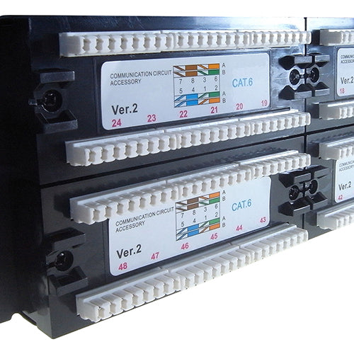 connektgear 48 Port Patch Panel (Cat6) IDC Punch Down 19 inch