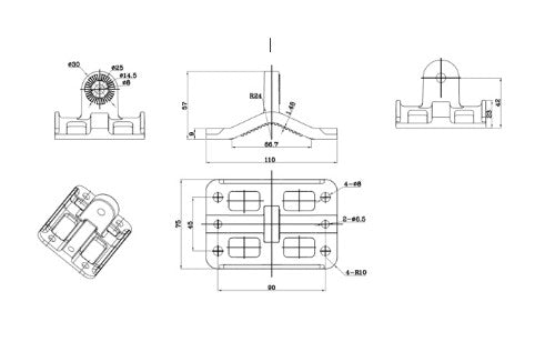 SilverNet TILT AND SWIVEL 3 AXIS MOUNTING BRACKET