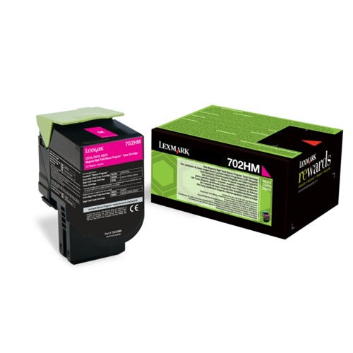 Lexmark 70C2HM0/702HM Toner-kit magenta return program, 3K pages ISO/IEC 19798 for Lexmark CS 310/510