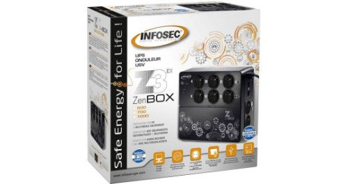 Infosec Z3 Zenergy Box 700 uninterruptible power supply (UPS) 0.7 kVA 360 W 8 AC outlet(s)