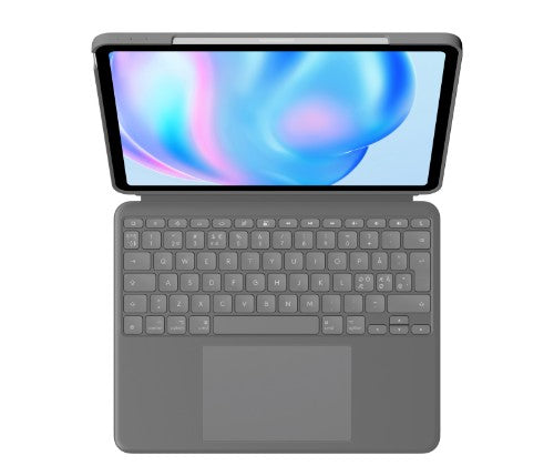 Logitech Combo Touch QWERTY Danish, Finnish, Norwegian, Swedish Smart Connector Grey