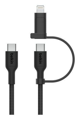 Belkin BoostCharge Pro USB cable USB 2.0 1.5 m USB C USB C/Lightning Black