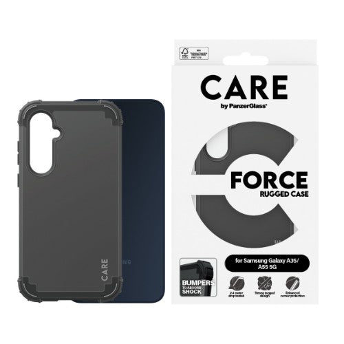 PanzerGlass CARE™ by ® Case Black FORCE Samsung Galaxy A35 5G
