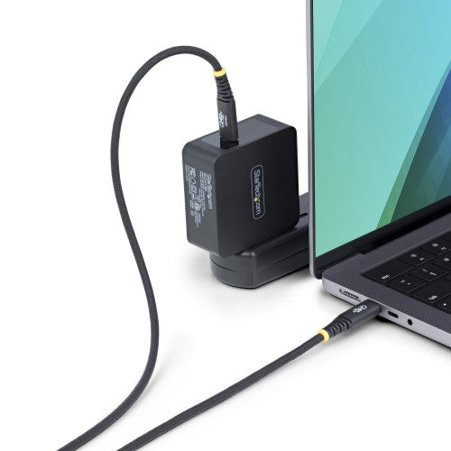 StarTech.com 3ft (1m) USB-C Charging Cable, Durable and Ultra-Flexible, 240W (5A) PD EPR, USB 2.0 Laptop Charger Cable, USB-IF Certified, Rugged USB-C Charging Cord