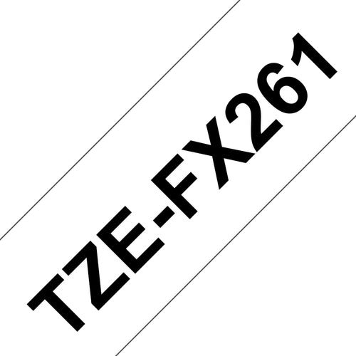 Brother TZE-FX261 DirectLabel black on white Laminat 36mm x 8m for Brother P-Touch TZ 3.5-36mm/HSE/6-36mm