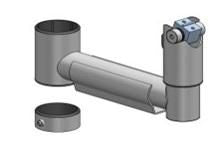 Ergonomic Solutions SpacePole POS Swingarm SP2, 200mm with DuraTilt®, lock ring & Cable Clip