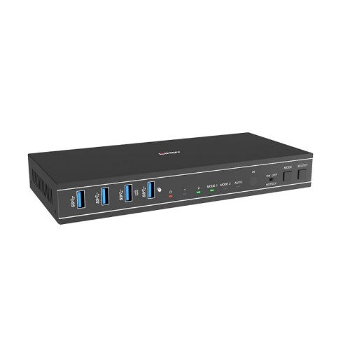 Lindy 2 Port Dual Head HDMI 4K60, USB 3.0 KVM Switch