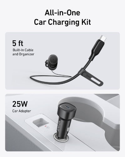 Anker B2932111 mobile device charger Smartphone Black Cigar lighter Wireless charging Fast charging Auto
