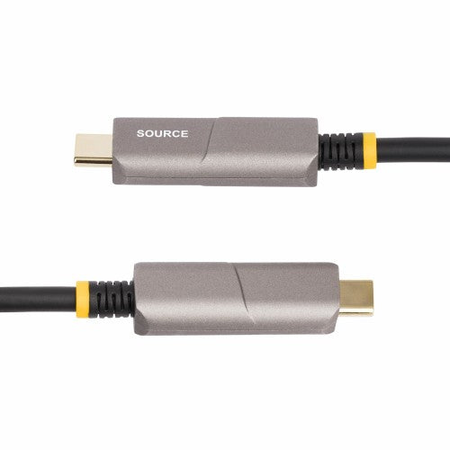 StarTech.com 50ft (15.2m) USB-C to HDMI 2.0 Active Optical Cable (AOC), 4K 60Hz, CL3 Rated, Unidirectional USB Type-C to HDMI Adapter Cable