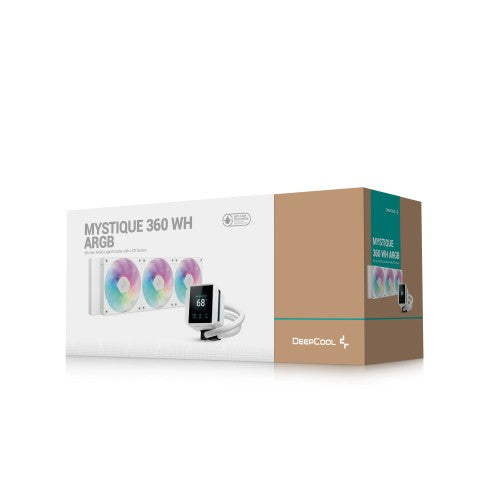 DeepCool Mystique 360 WH ARGB Processor All-in-one liquid cooler 12 cm White 1 pc(s)