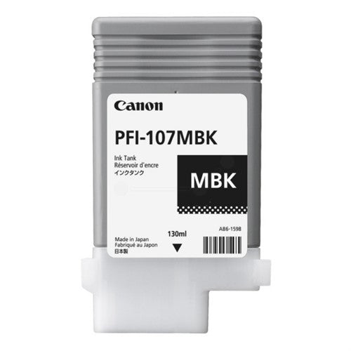 Canon 6704B001/PFI-107MBK Ink cartridge black matt 130ml for Canon IPF 670/680