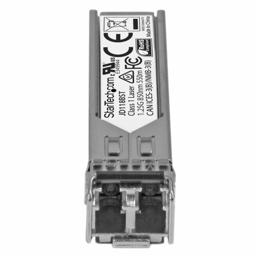StarTech.com HP JD118B Compatible SFP Transceiver Module - 1000BASE-SX~HPE JD118B Compatible SFP Module - 1000BASE-SX - 1GbE Multi Mode Fiber Optic Transceiver - 1GE Gigabit Ethernet SFP - LC 550m - 850nm - DDM HPE 5900, 12500, 5500