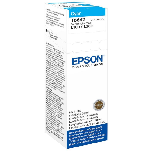 Epson C13T664240/664 Ink bottle cyan, 6.5K pages 70ml for Epson L 300/655