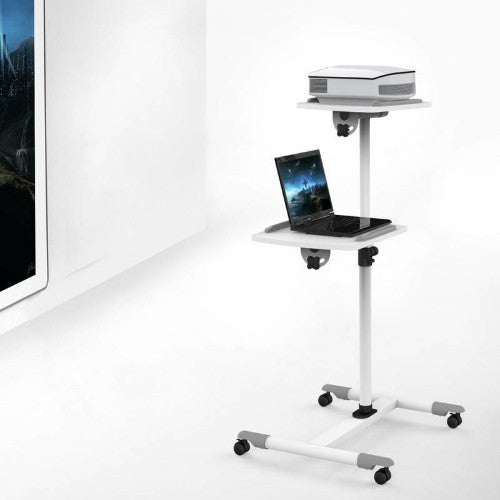 Techly ICA-TB-TPM-6 multimedia cart/stand White Multimedia trolley