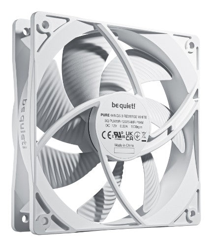 be quiet! Pure Wings 3 120mm | PWM Reverse White Triple-Pack Computer case Fan 12 cm 3 pc(s)