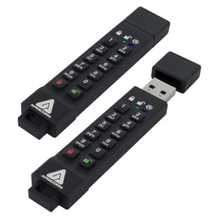 Apricorn 64GB Aegis Secure Key 3z USB flash drive USB Type-A 3.2 Gen 1 (3.1 Gen 1) Black