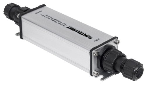 Intellinet Outdoor Gigabit High-Power PoE+ Extender Repeater, IEEE 802.3at/af Power over Ethernet (PoE+/PoE), Extends Range up to 100m, Metal, IP65