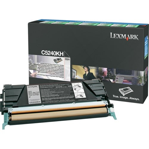 Lexmark C5240KH Toner-kit black return program, 8K pages/5% for Lexmark C 524/534
